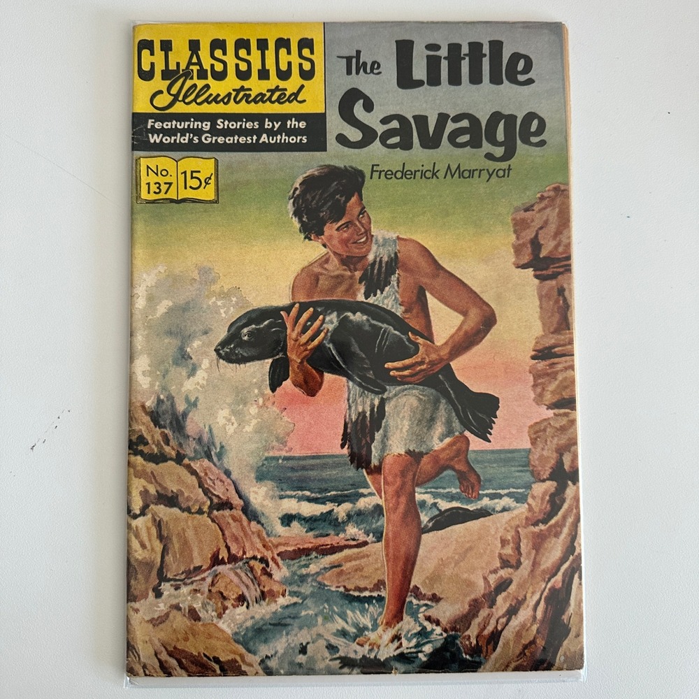 Classics Illustrated No 137 The Little Savage Frederick Marryat Vintage Comic